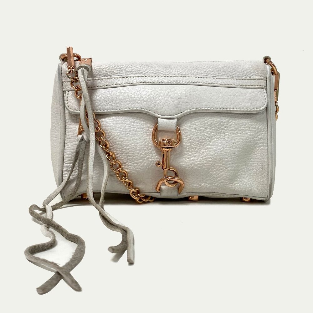 Rebecca Minkoff Mini Mac White Leather Crossbody